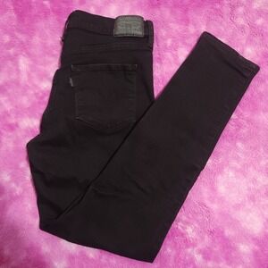 Levis 311 Shaping Skinny Jeans Women's 28x28 Mid Rise‎ Black Stretch Denim